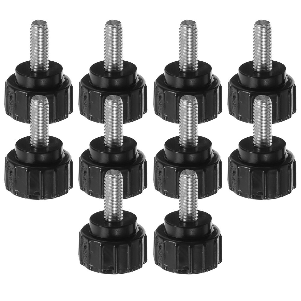 10Pcs Stainless Steel ABS Knurled Thumb Screws Reusable for Machine and Hardware