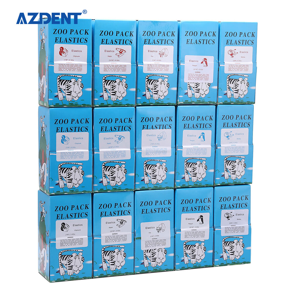 5000pcs Orthodontic Dental Elastics Band Animal images Fox Rabbit Squirrel