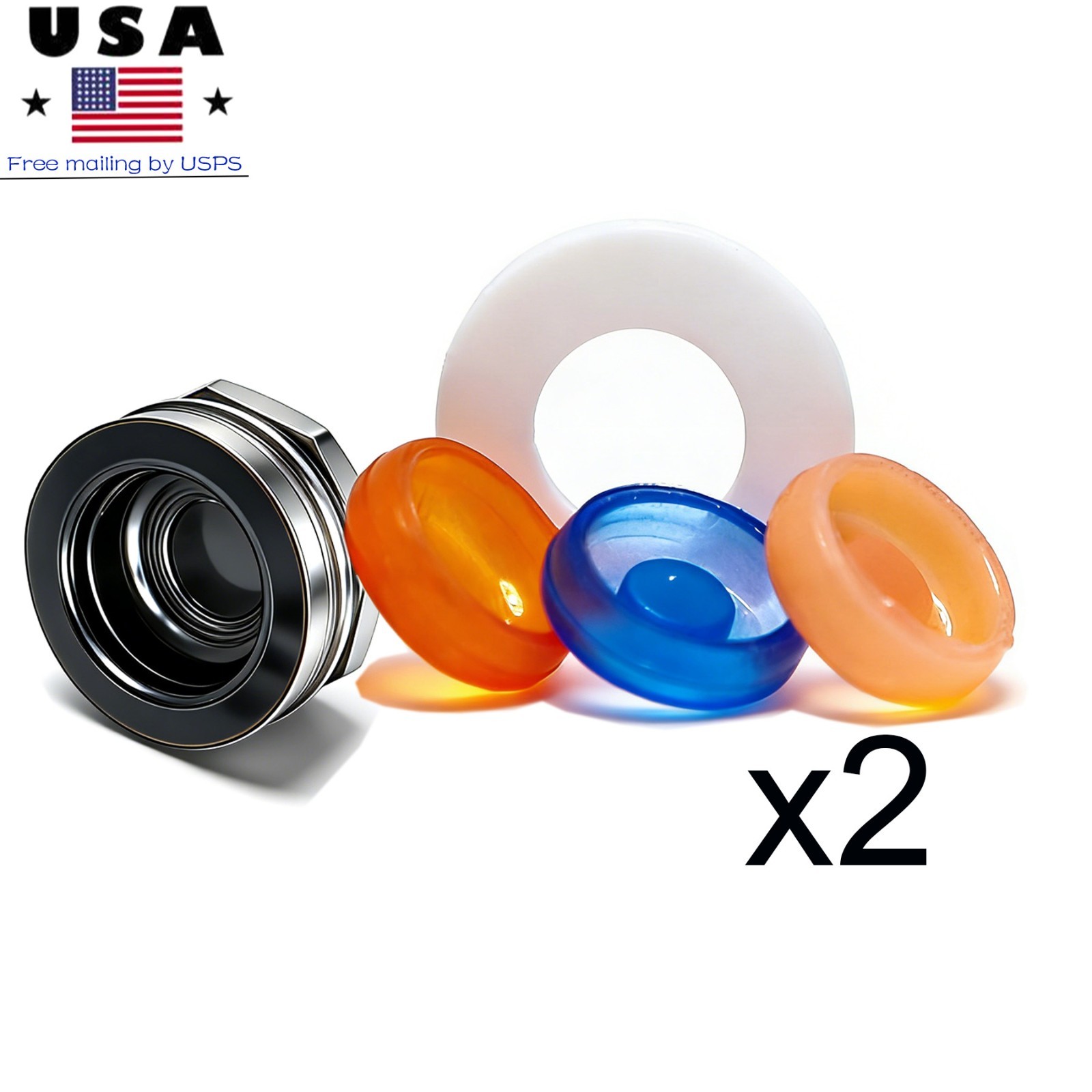 Dental Zest Locator Standard/Extended Range Male cap Processing Package-2Pack