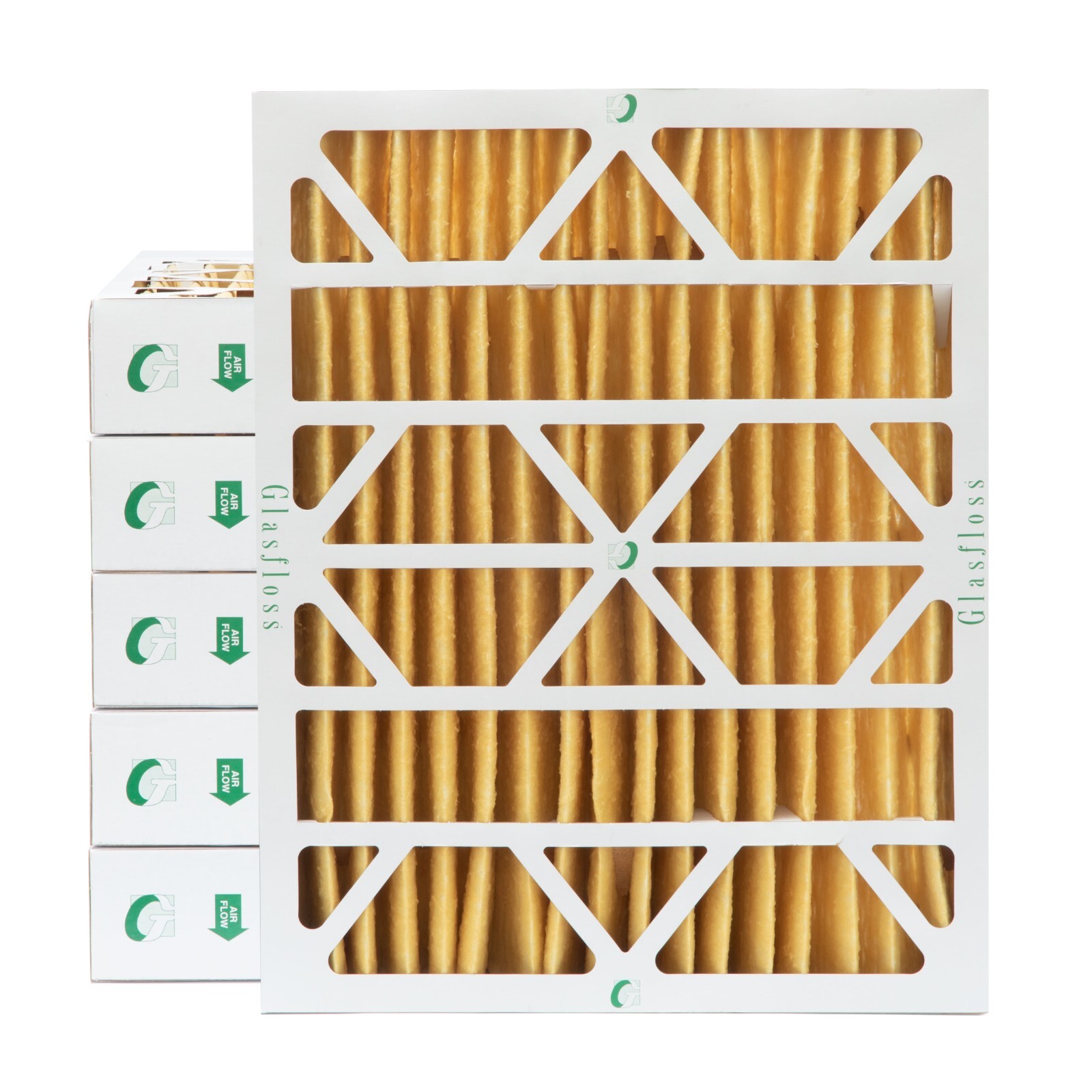 Glasfloss 20x25x4 MERV 11 AC Furnace Air Filters. 6 Pack. Depth: 3-3/4″