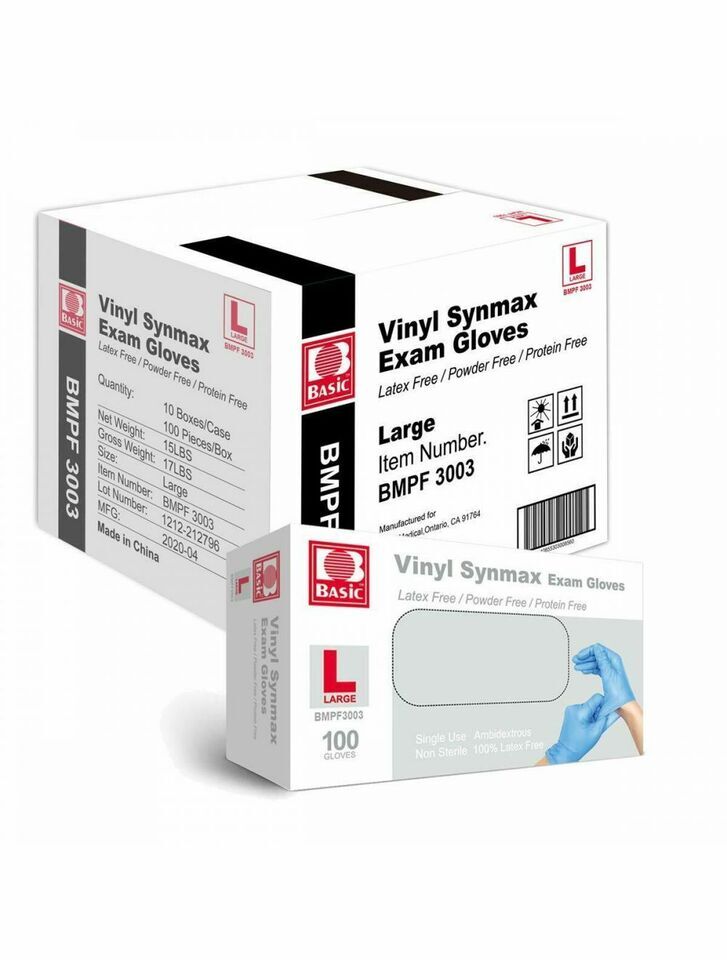 Synguard Nitrile blue Gloves Latex free NGPF 7003 Powder free Protein free