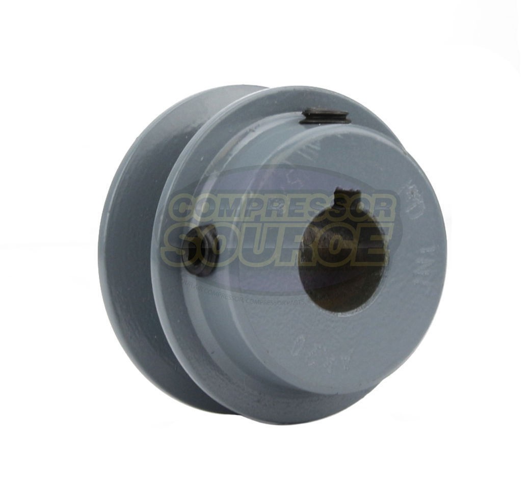 Cast Iron 2″ Single Groove Pulley Belt A Section 4L V Style for 5/8″ Keyed Shaft