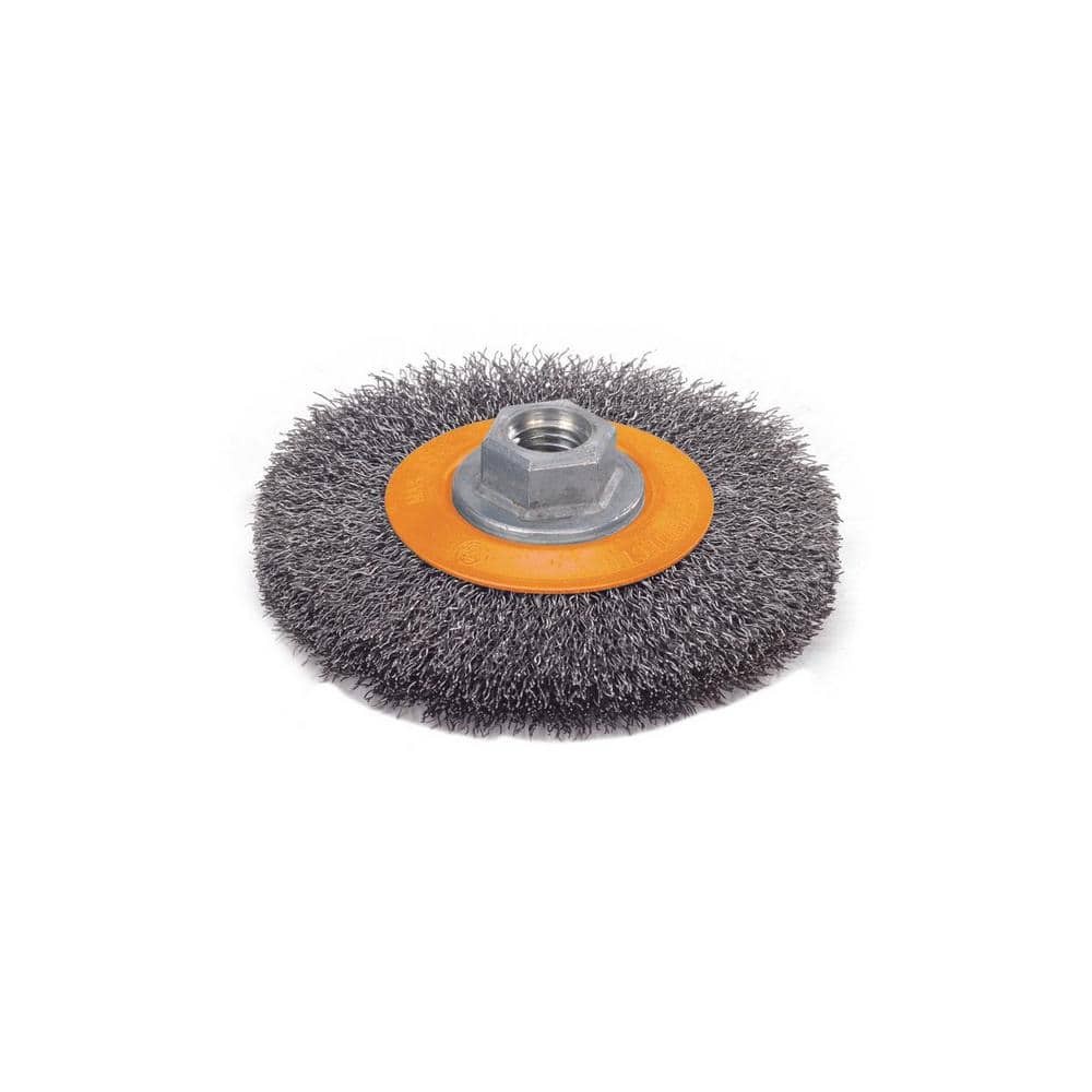 WALTER SURFACE TECHNOLOGIES 6 in. Crimped Wire Wheel Brushes 5/8 in. – 11″ Arbor