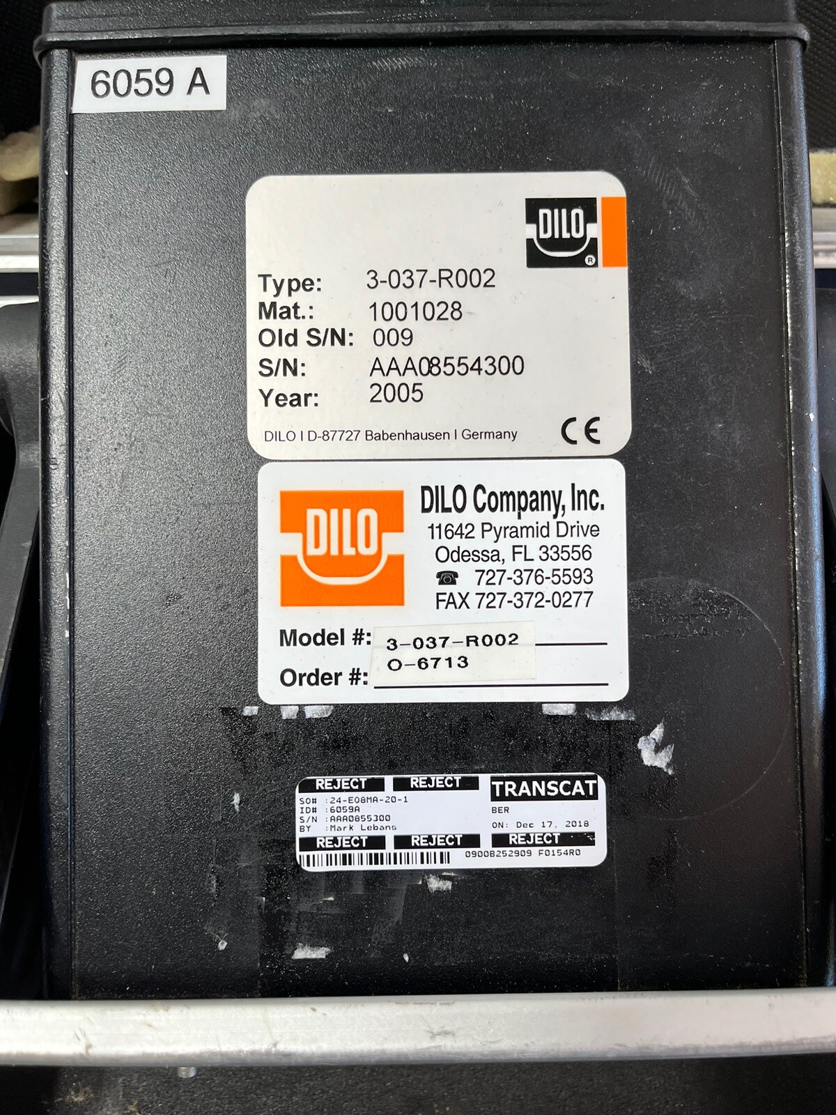 DILO Moisture Analyzer 3-037-R002 2005