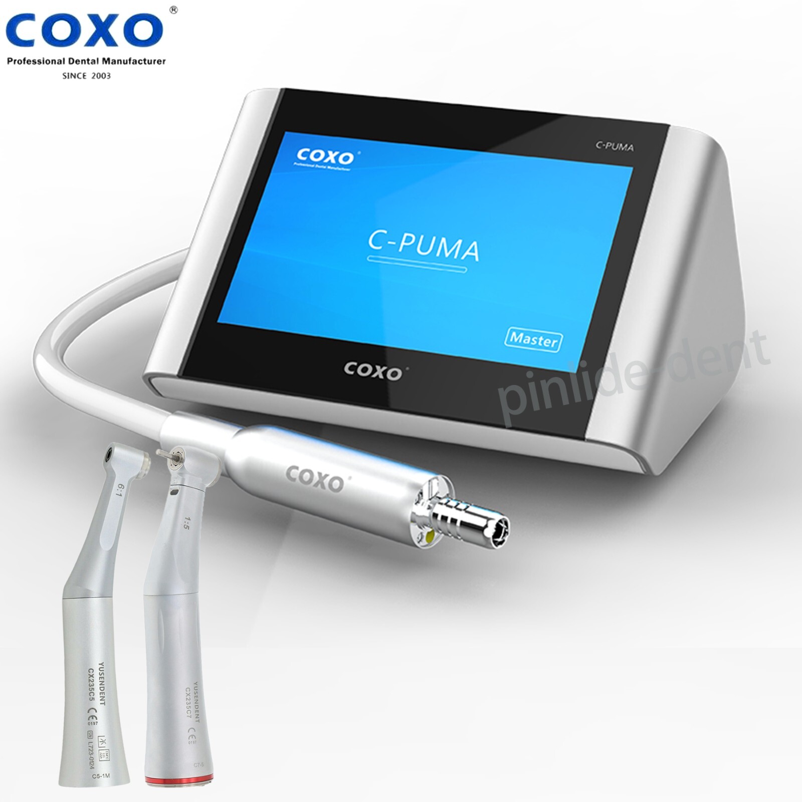 COXO Dental C PUMA Master Electric Endo Motor 1:5 Fiber Optic 6:1 Contra Angles