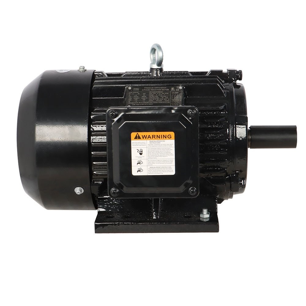 5 HP 3 Phase Electric Motor 1800 RPM 184T Frame TEFC 230/460 Volt Severe Duty