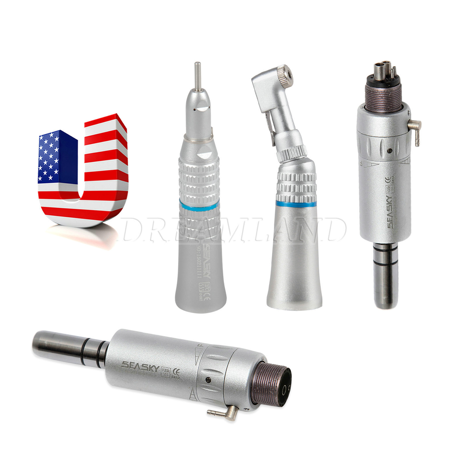 Estilo NSK Dental Contra Angulo Baja Velocidad Pieza de Mano 4Hole Micromotor