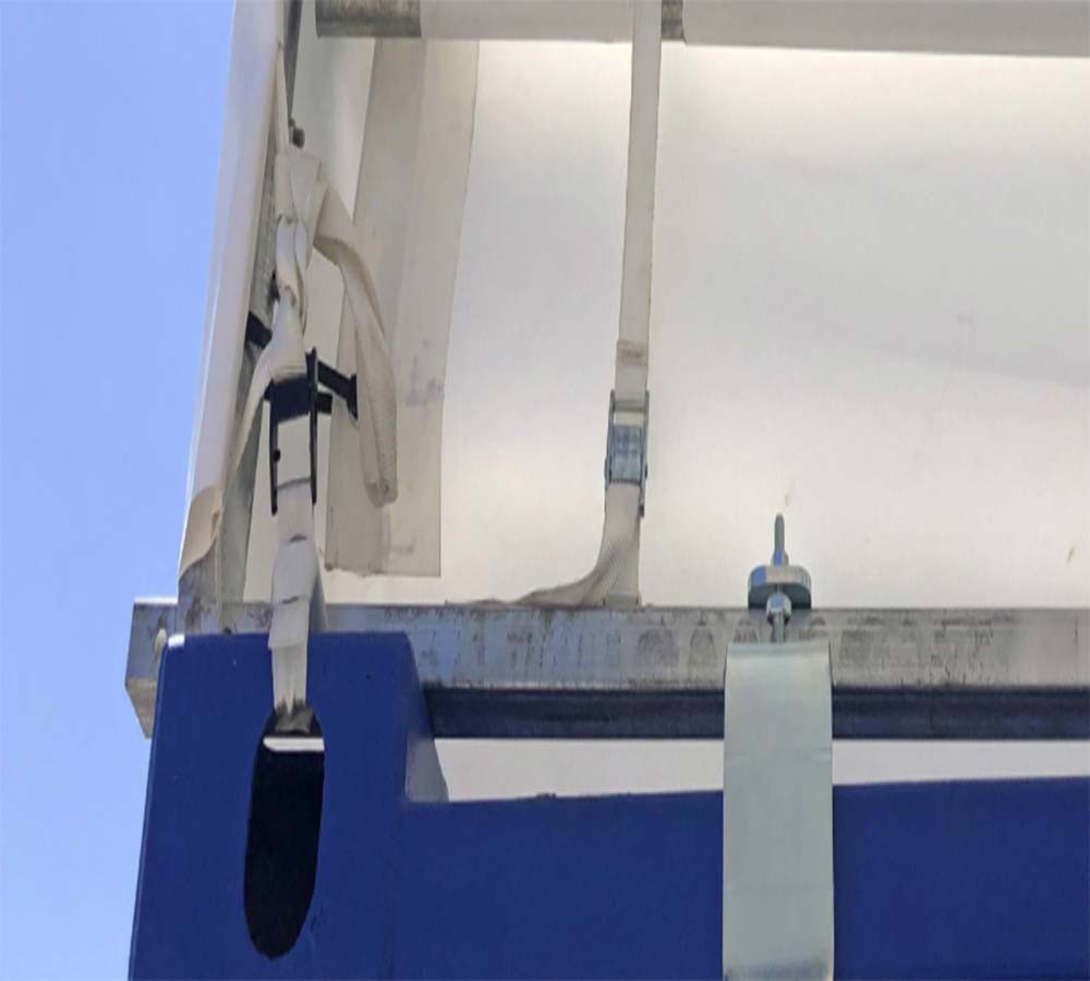 2PK Container Corner Base Rail Clamp Galvanized Bolt-On ISO Fit 7700 lb WLL