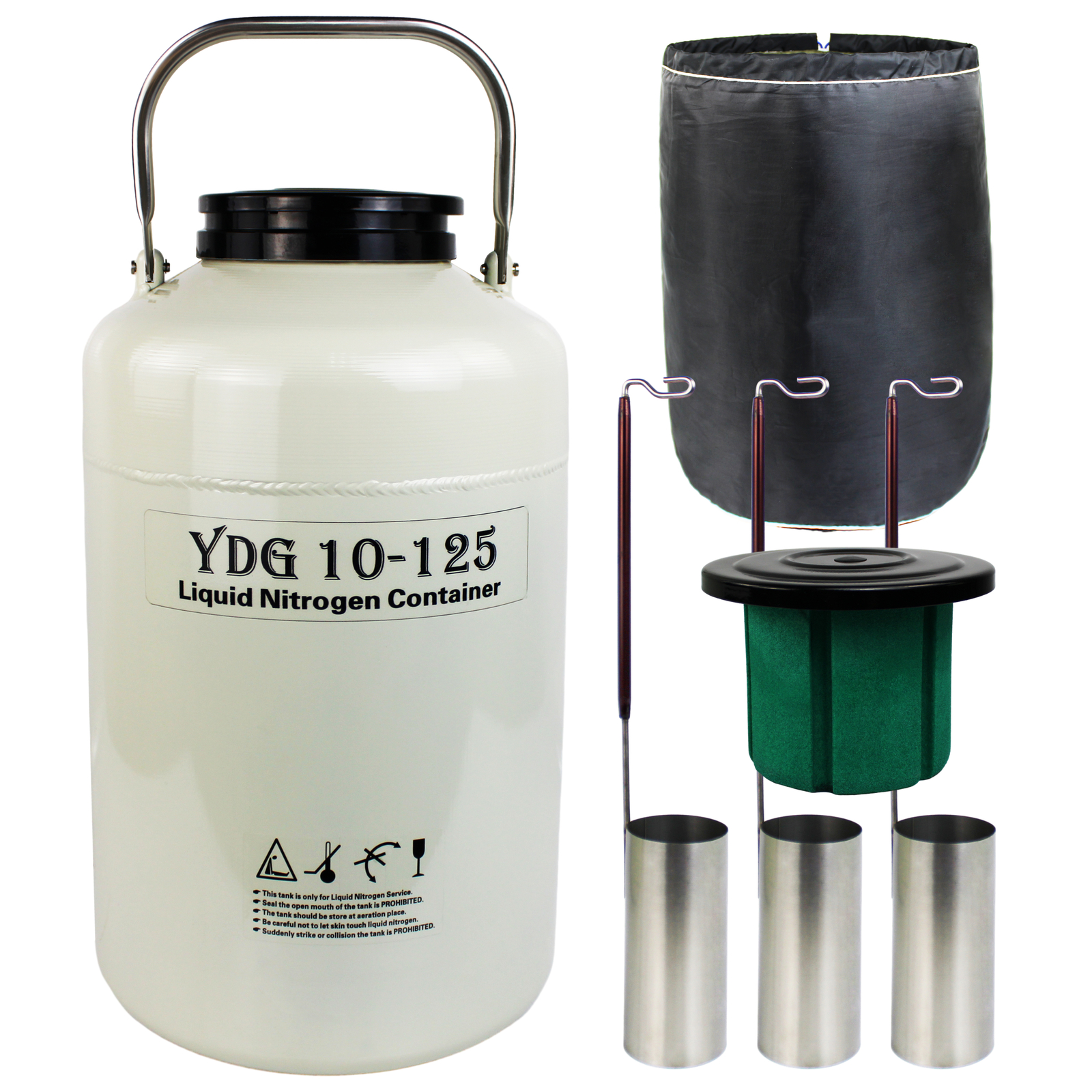 HFS(R)10L 125mm Wide Mouth Liquid Nitrogen LN2 Cryogenic Container Tank
