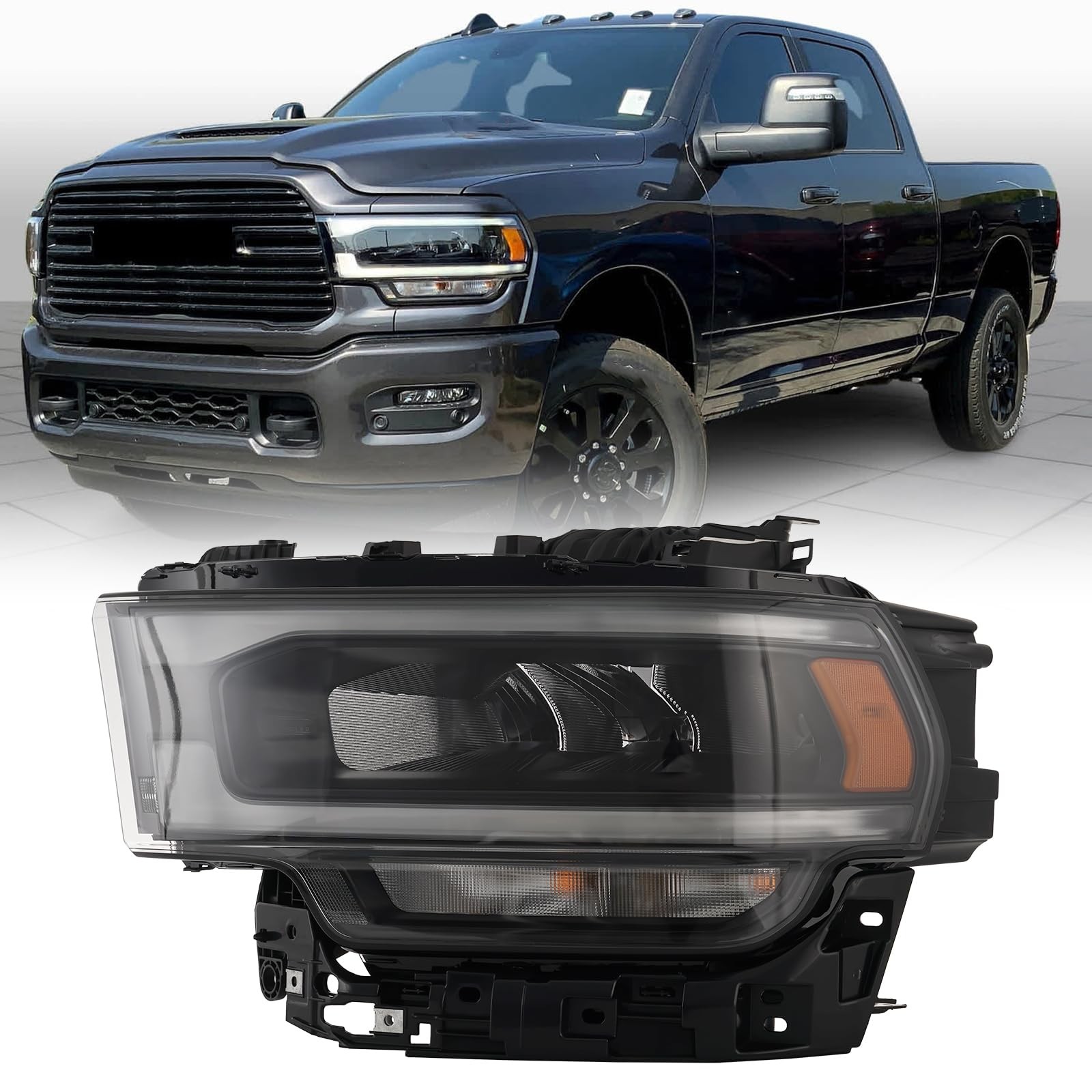 2019-2024 Ram 2500 3500 LED Headlight Left Driver Side 68360179AD CH2503335