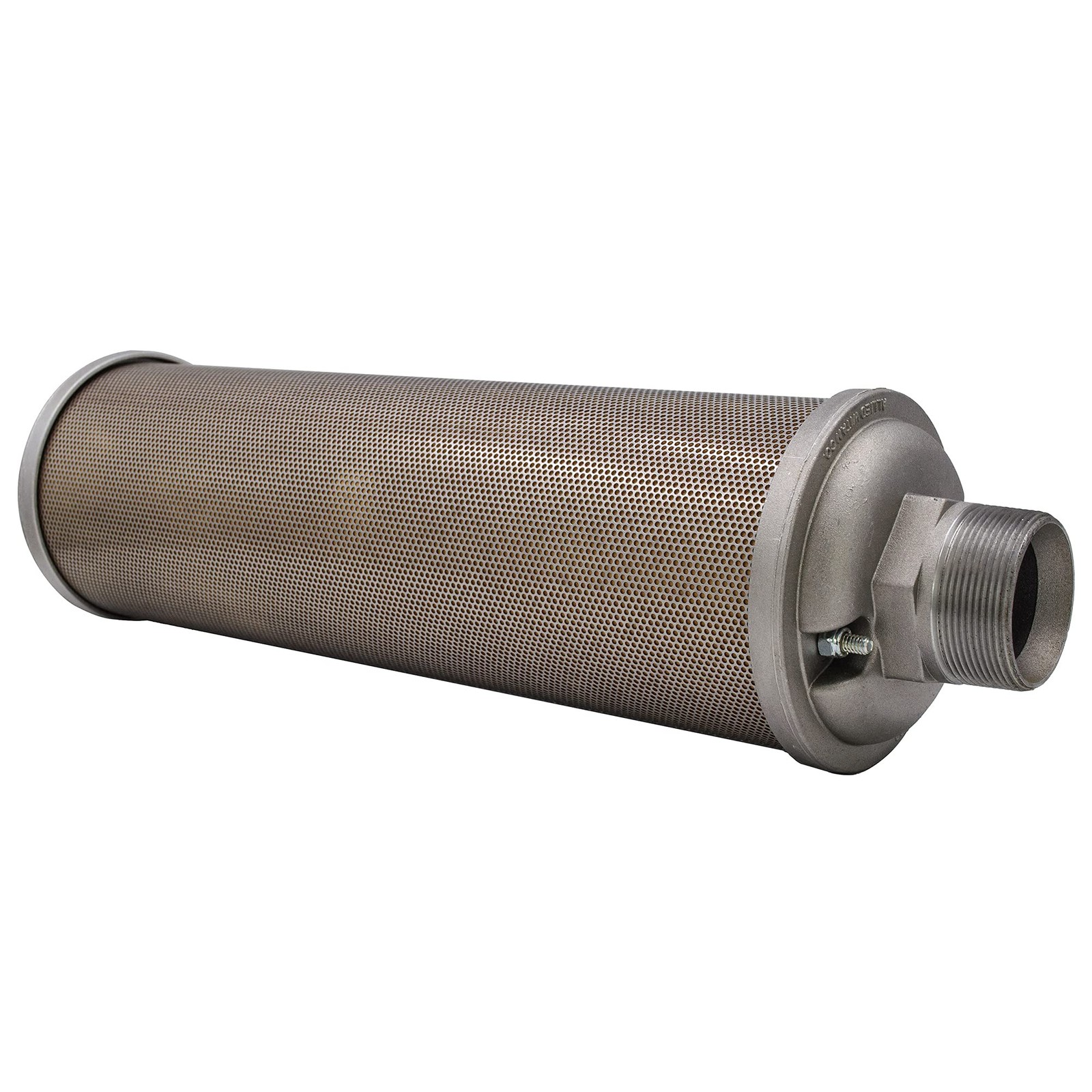 ALWITCO M20 Atomuffler Air Exhaust Muffler | 2 in NPT Male, Single Chamber, 125