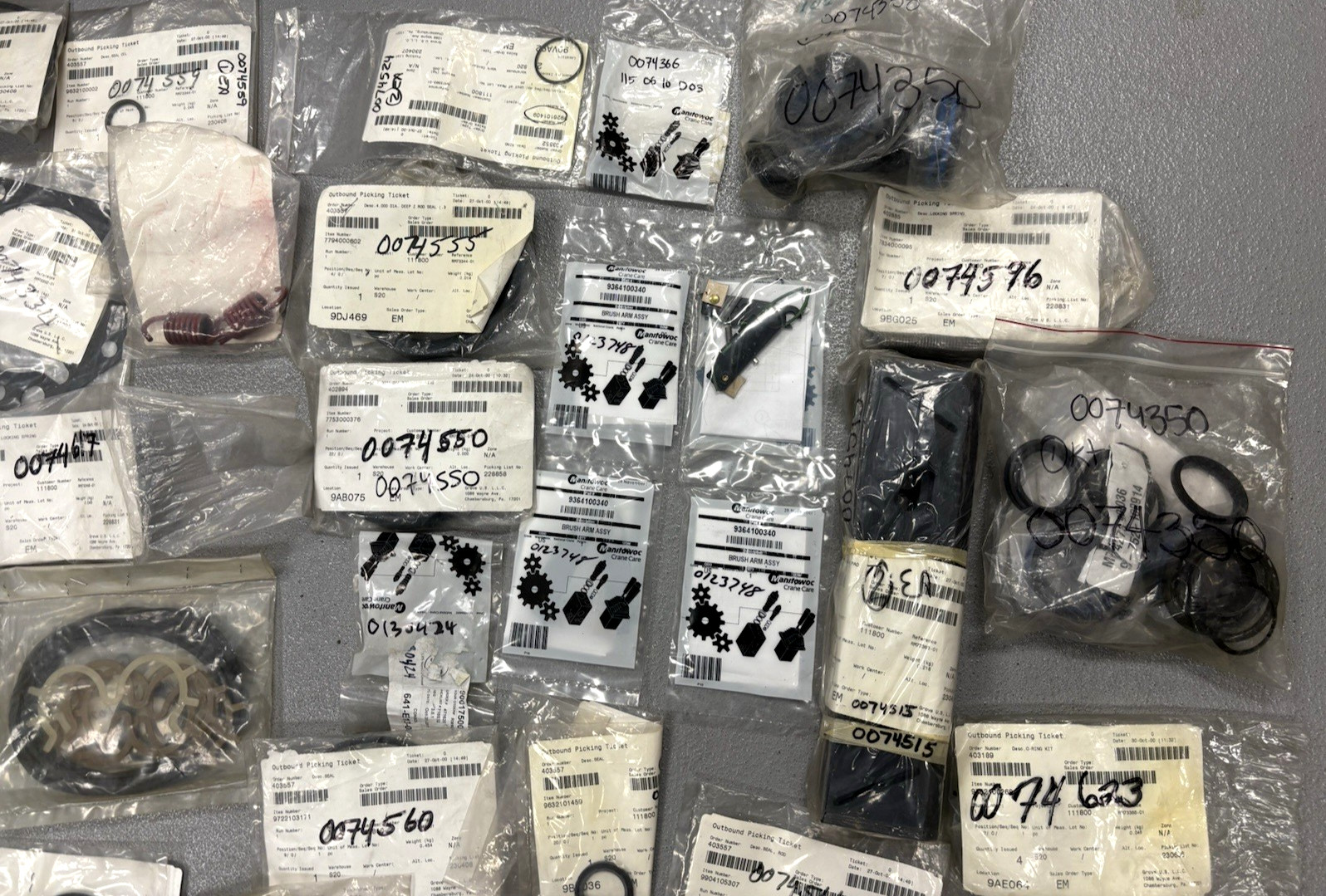 HUGE LOT OEM Manitowoc Grove CRANE WHOLESALE PARTS , FILTER, BRUSH ARM & MORE !