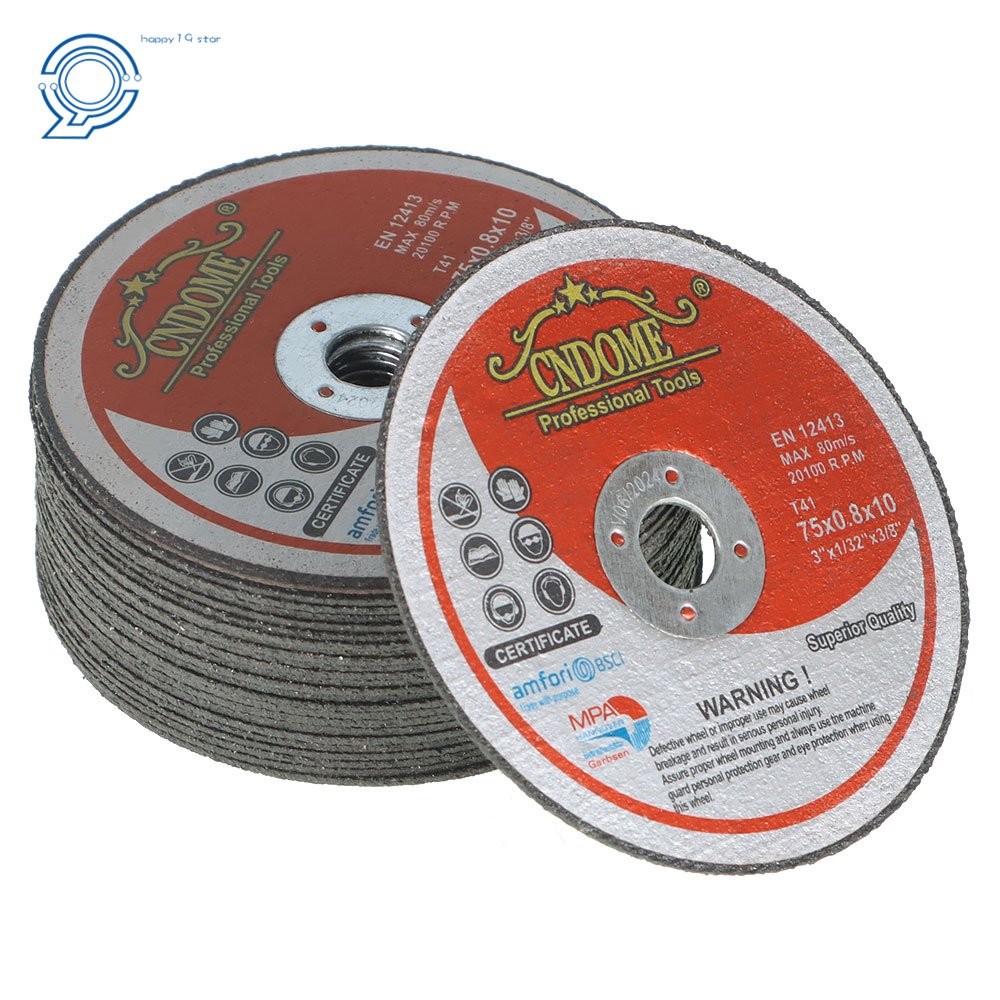 25 Pcs 3” x 1/32” x 3/8” Metal And Stainless Steel Cut Off Wheels For Die Grind