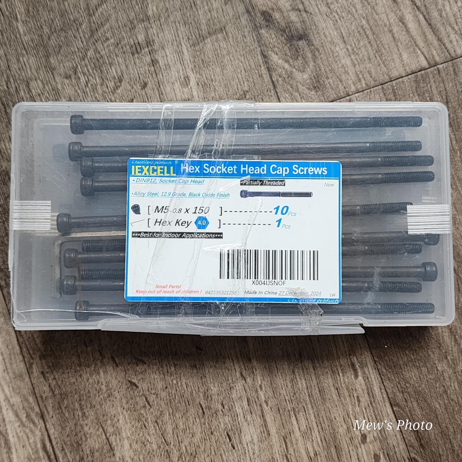 iexcell 10 Pcs M5 x 150mm Partially Threaded Thread Pitch 0.8 mm Alloy Steel…