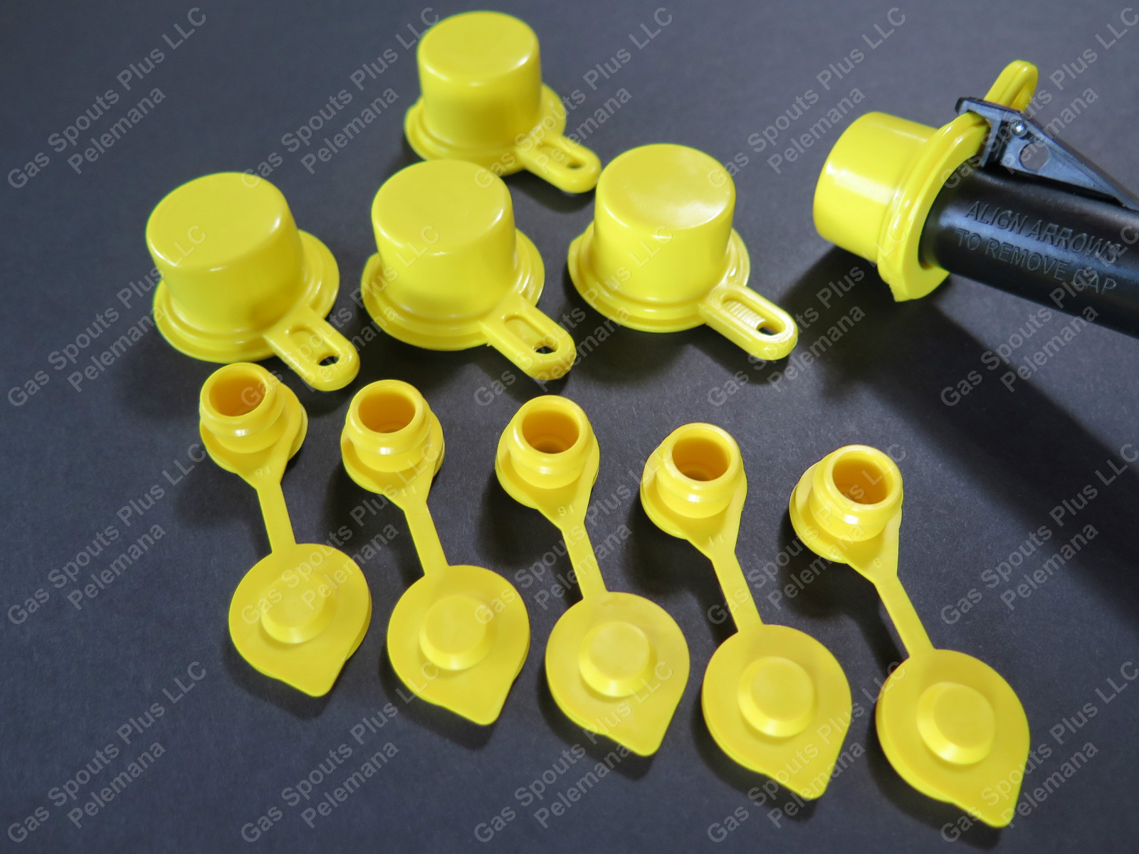 5-Pack BLITZ SPOUT CAPS +5 Free Yellow Gas Can Vents worth $5.89 BLOW OUT SALE!!