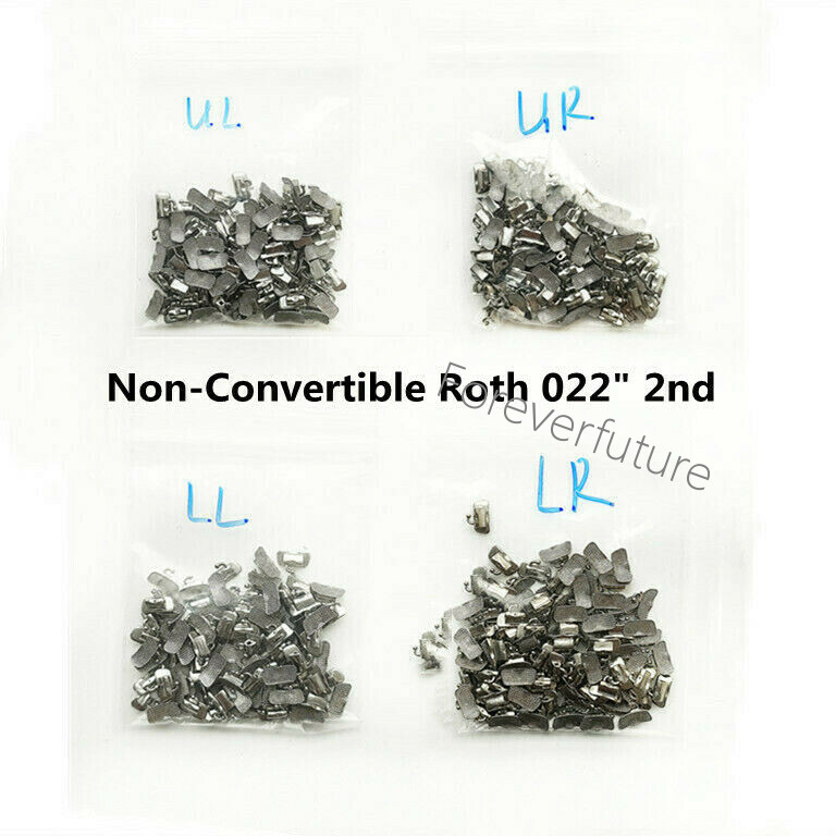 100Pc Dental Buccal Tube 2nd Molar Bondable Tube Non-Convert Roth022 UR UL LR LL