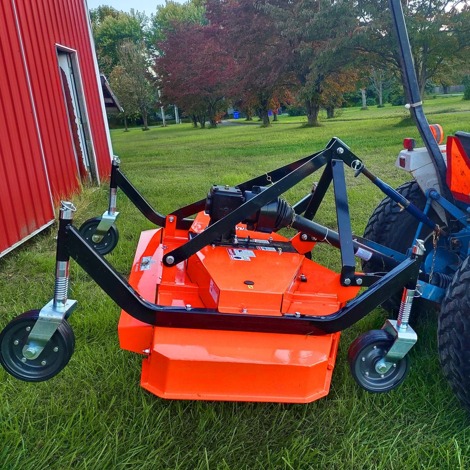 MechMaxx 3 Point PTO 4-Tires 72” Finishing Mower For 18-50hp Tractor, FM180