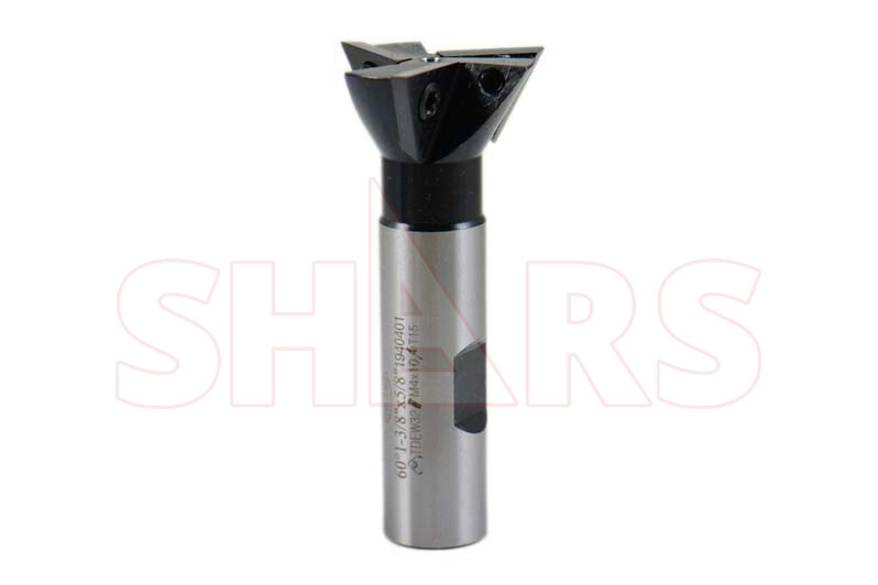 CNC 1-3/8 x 5/8″ Shank 60° Indexable 3FL Dovetail Cutter w/Cert. P]