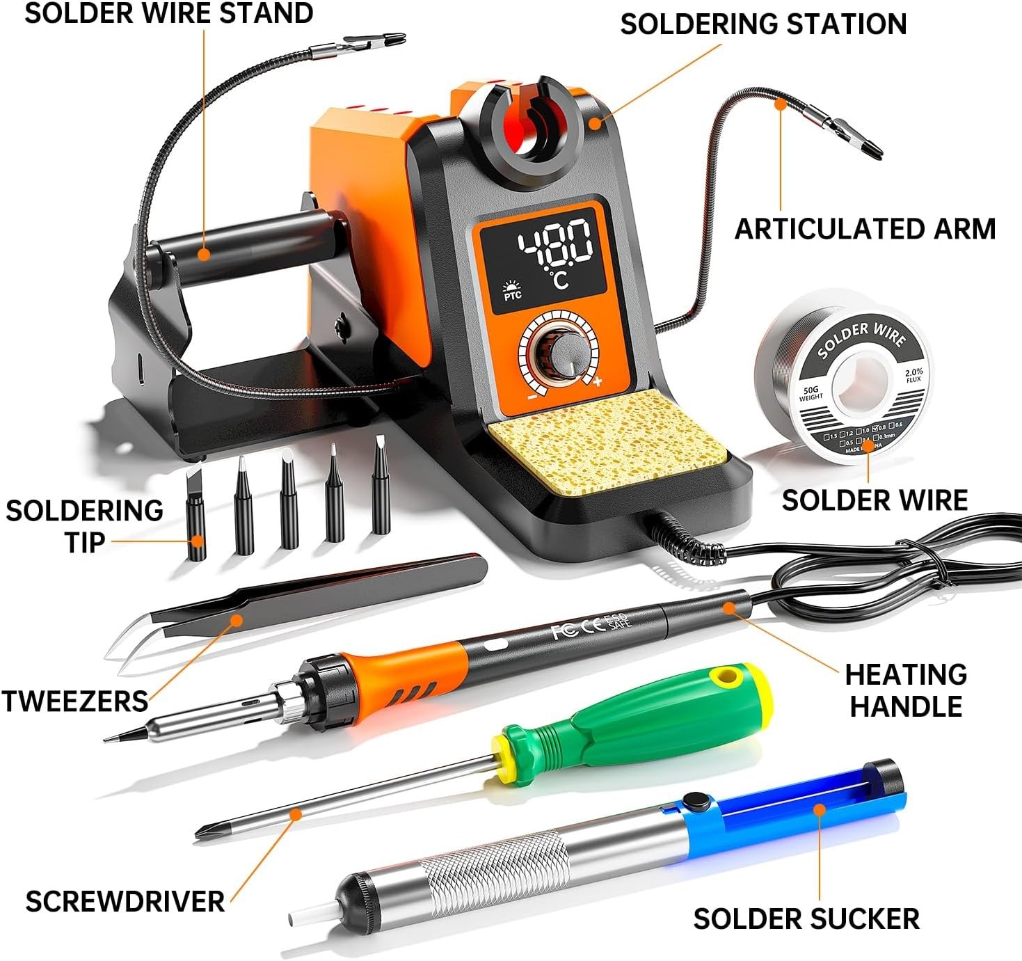 SOLDERING IRON STATION WELLER Temperature Adjustable Rapid Heating Bracket Kit