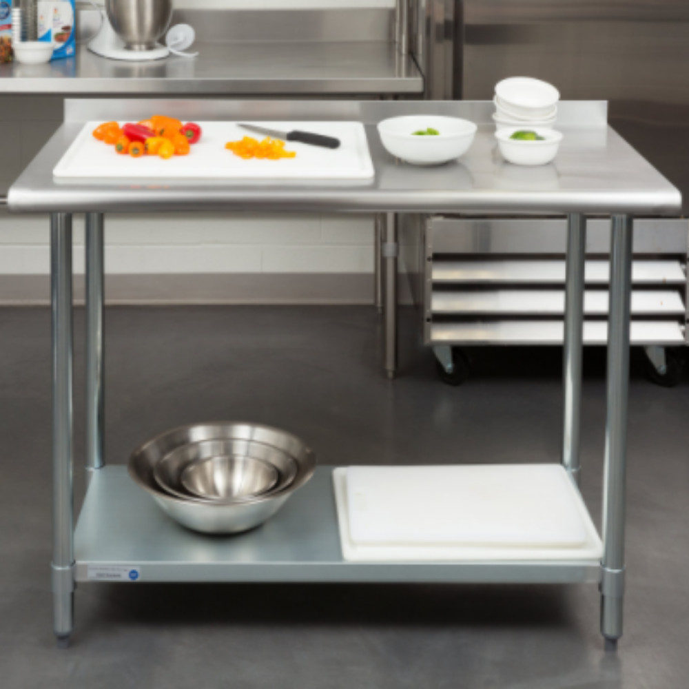 Commercial 24″ x 48″ Stainless Steel Work Prep Table With 2″ Upturn Kitchen NSF