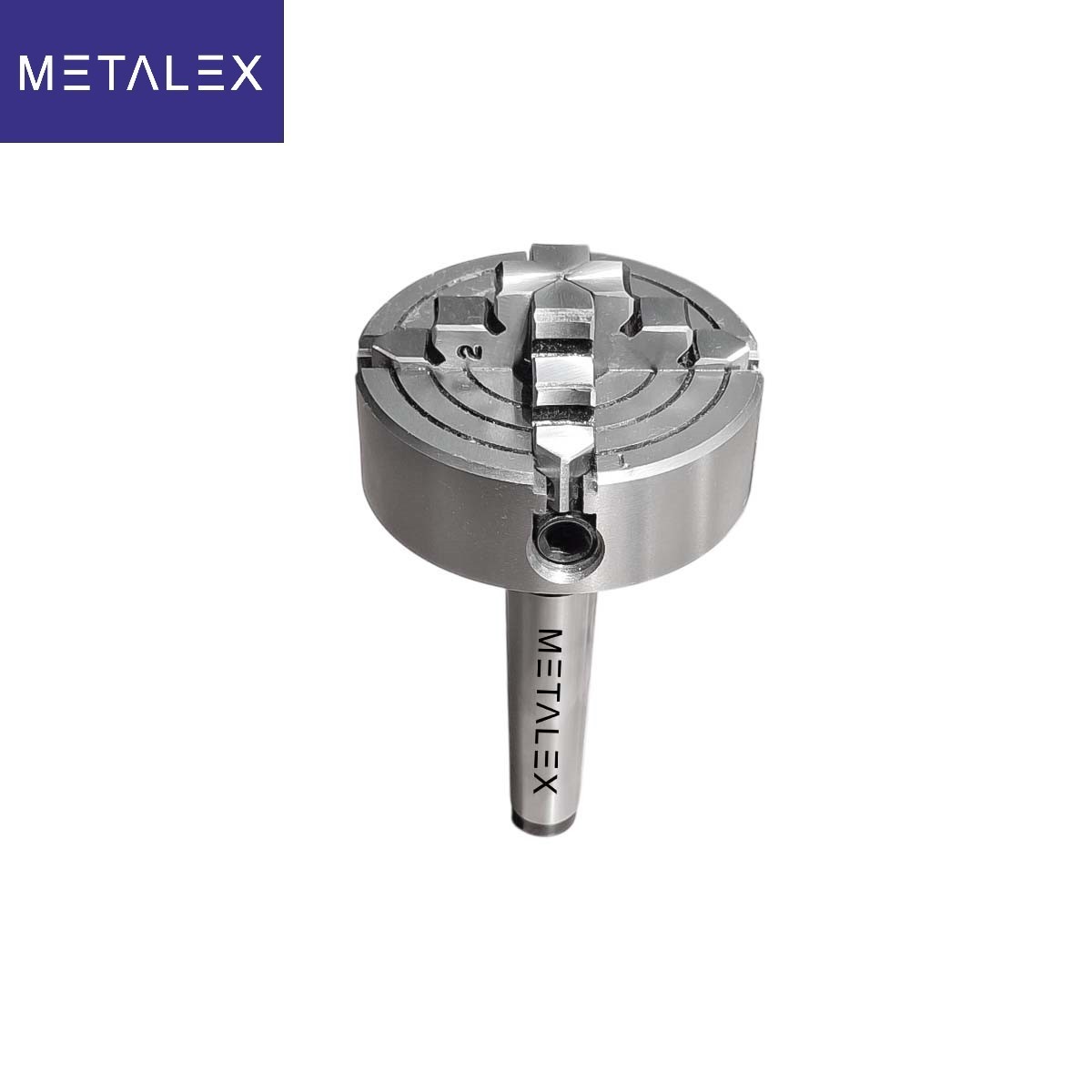 70mm Independent Lathe Chuck 4 Jaw 2.75″ MT2 Adapter Shank Arbor Metalwork Dril