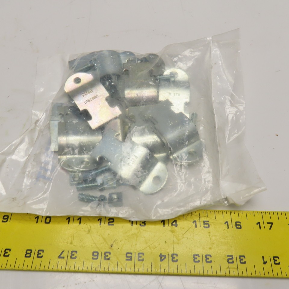 Unistrut P1113 EG 1″ Rigid Steel Conduit Pipe Clamps Lot of 10