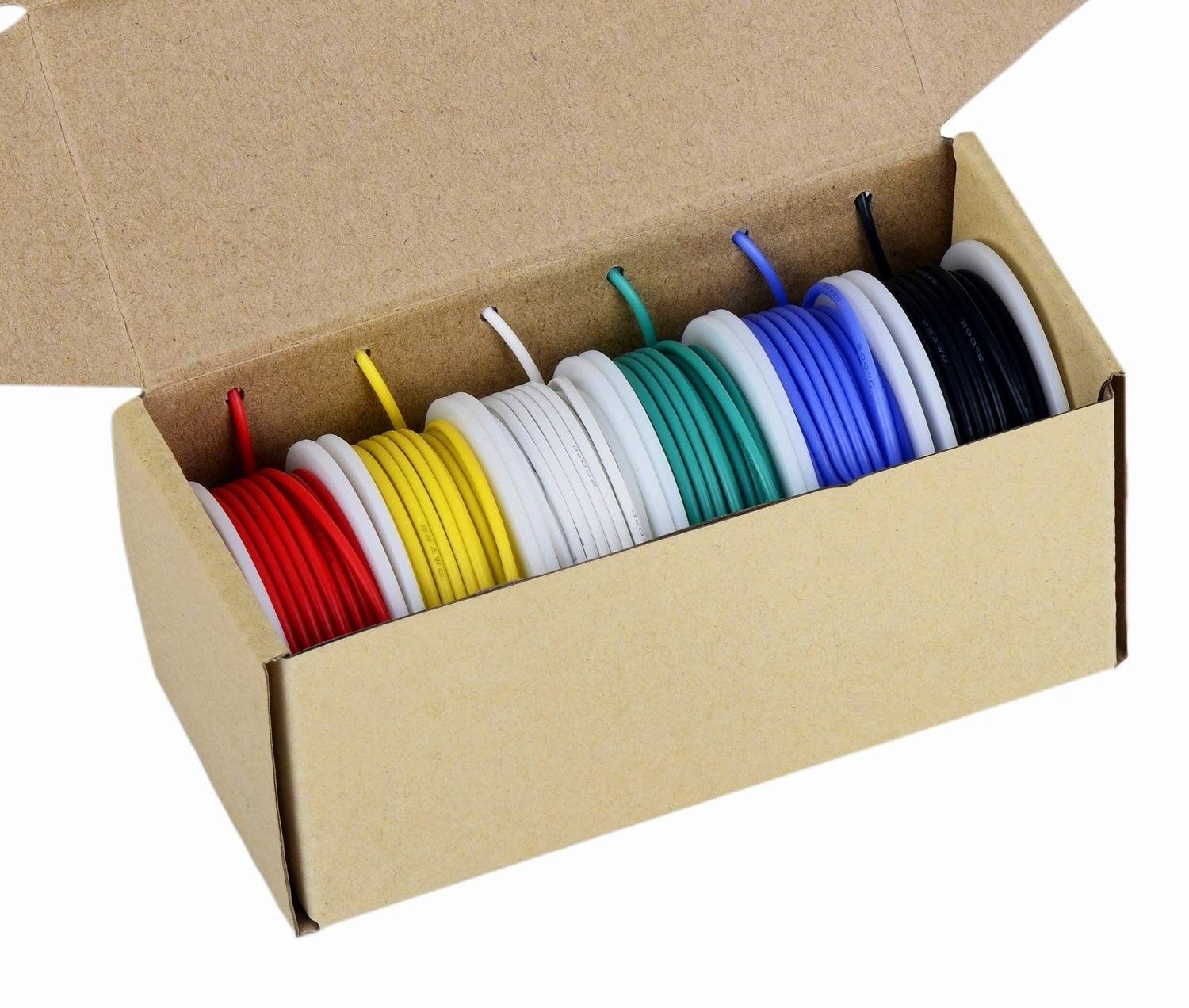 High-Temperature Resistant AWG 18 Wire Kit – 6 Colors, 600V for Various Projects