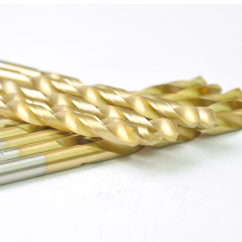 Drillforce 10PCS 1/16″ Titanium Drill Bits Set HSS Metal Woodworking Drill Bit