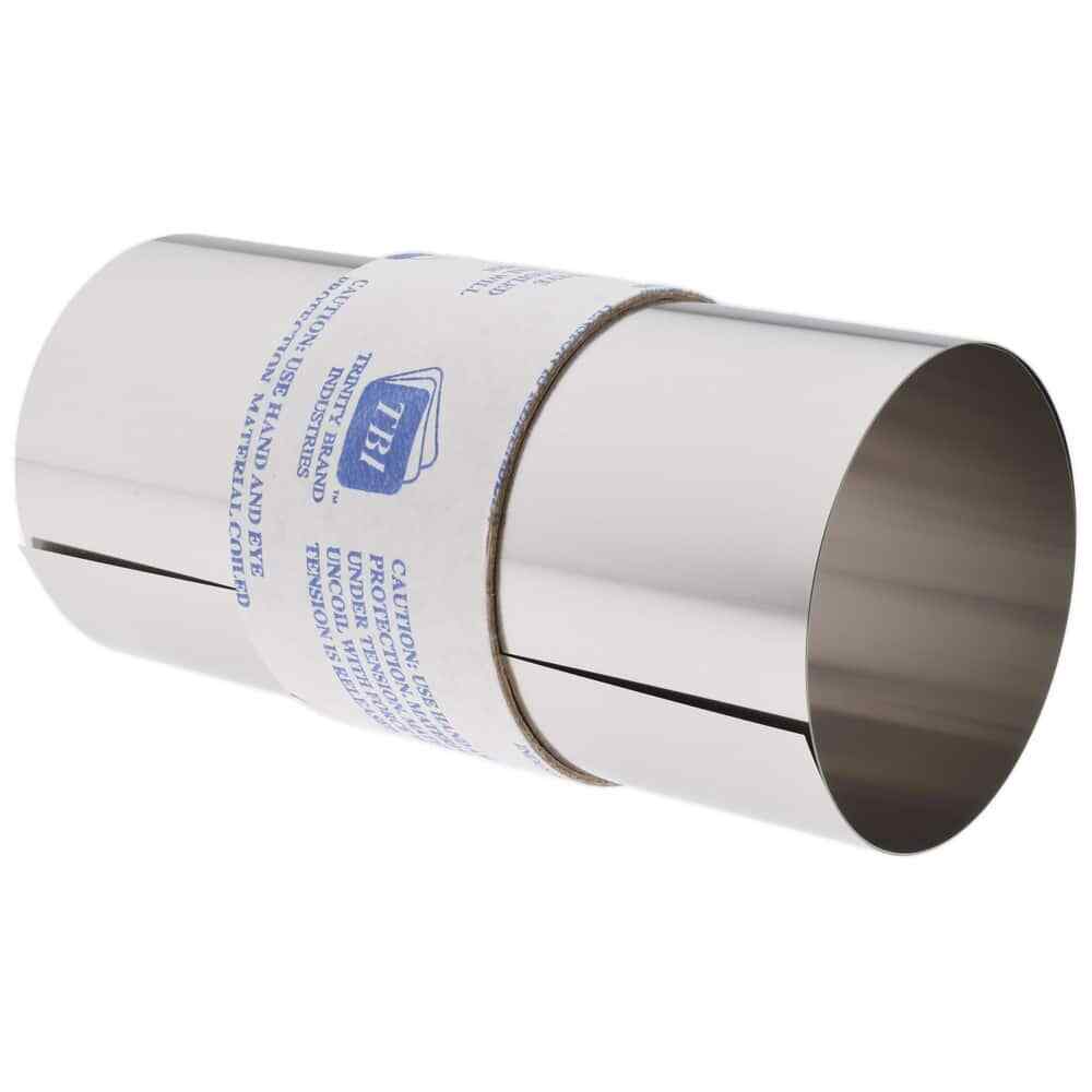 Type 302 Stainless Steel Shim Stock Roll, 6″ Wide x 50″ Long x 0.002″ Thick