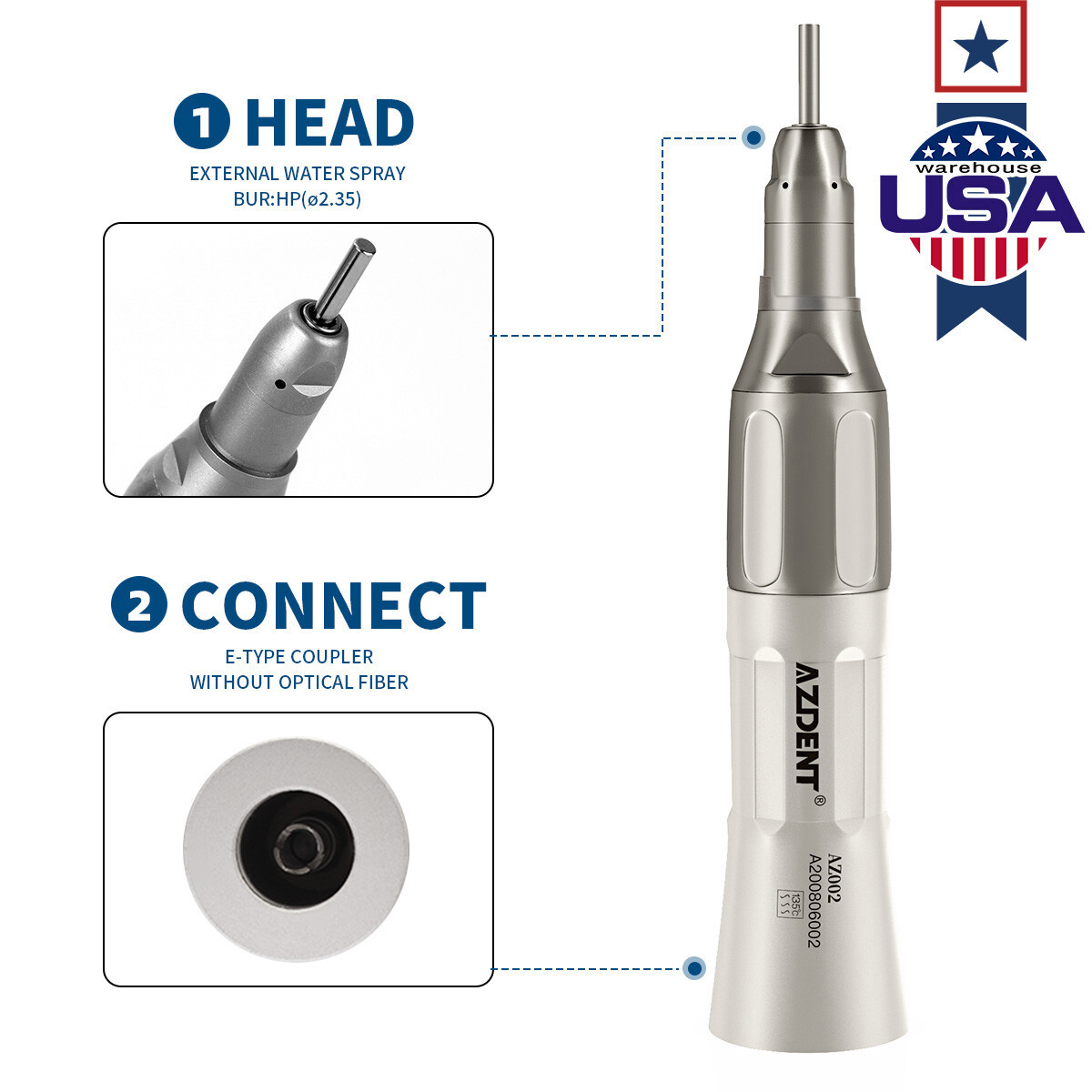 NSK Style Dental E-generator LED High Speed/Low Speed Handpiece Kit 2Hole/4Hole
