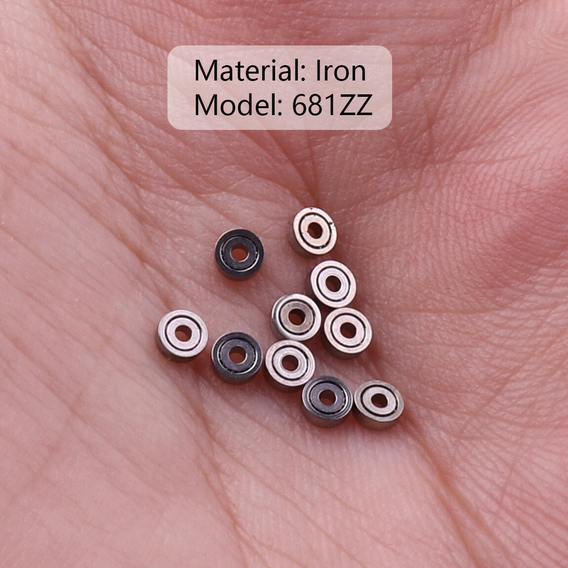 100x 1x3x1mm Miniature Mini Micro Ball Bearings Shield Bearing Replacement 681ZZ
