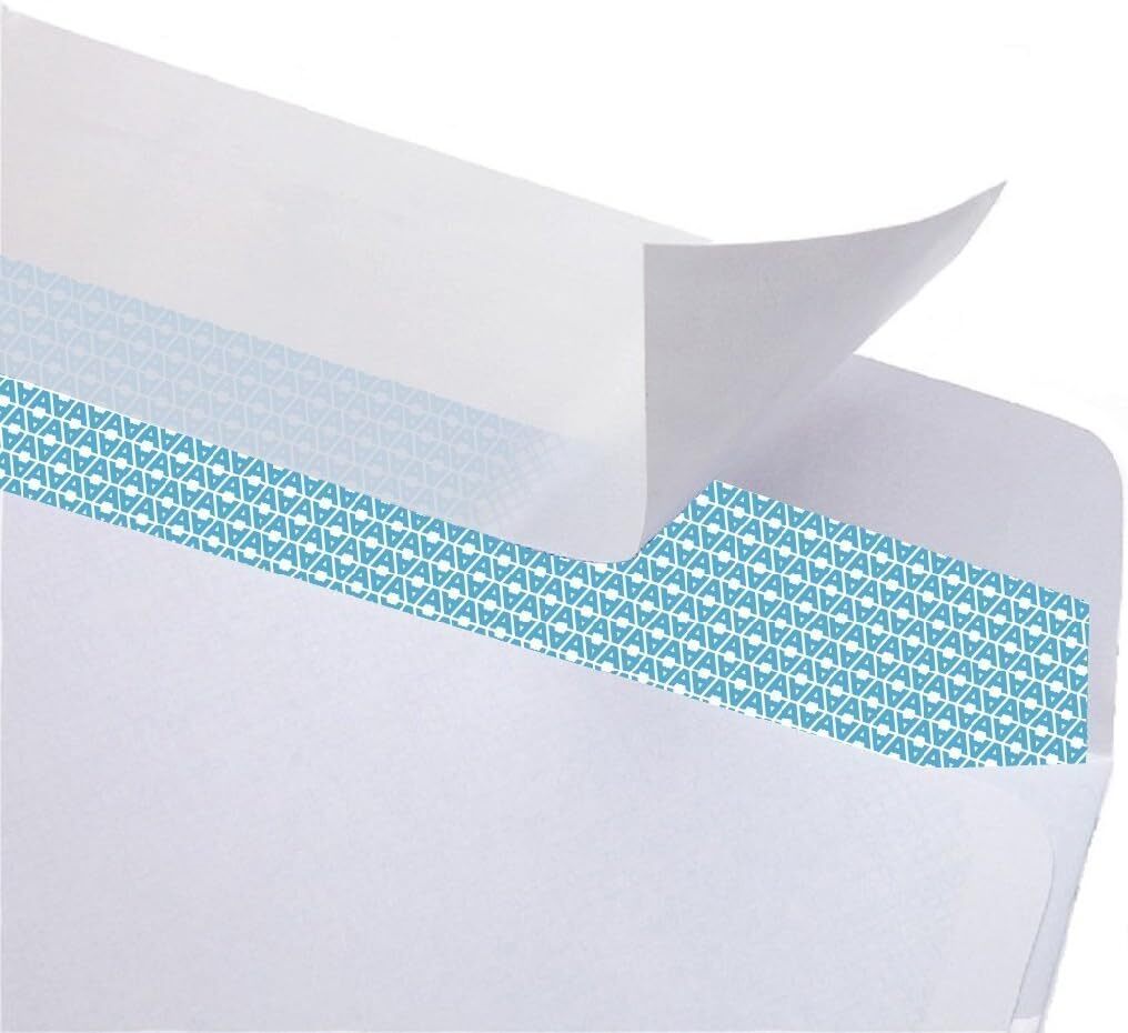 Aimoh 500 Count 9 Inch Double Window Quick Seal Security Envelopes