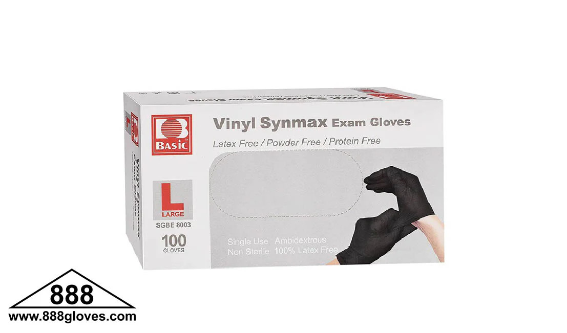 Vinyl Nitrile Blend Black Disposable Gloves – Exam – 42-40VN-BK – 1000 Gloves