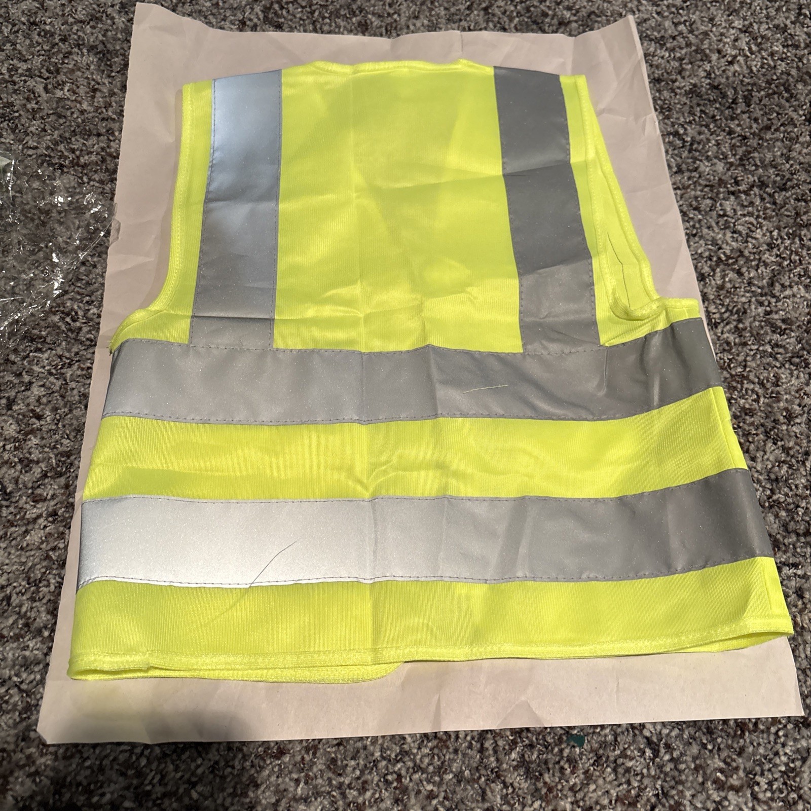 Yellow Fluorescent Safety Vest 2 Pockets Xxs Construction Safety Dress Up