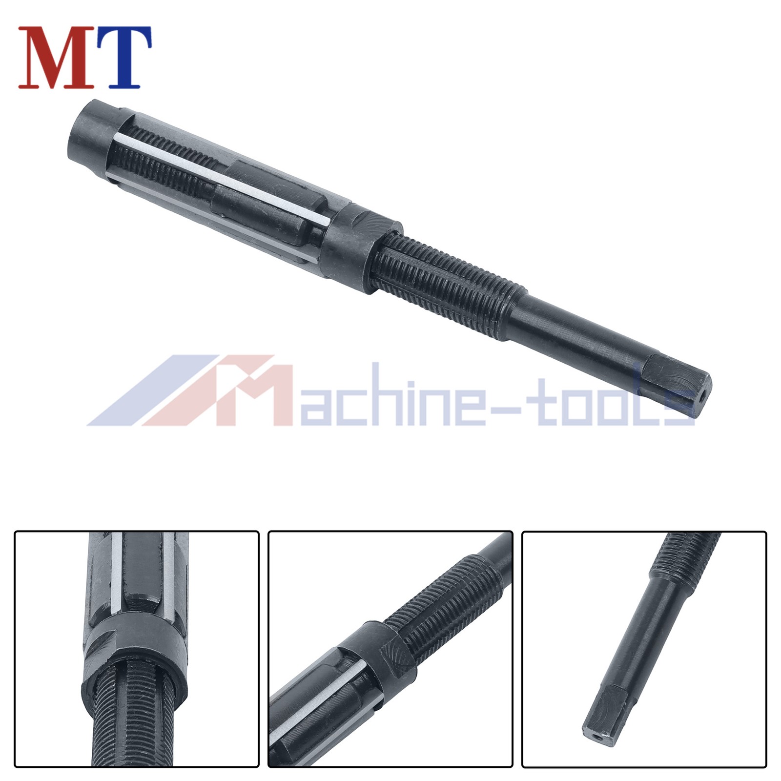 19-21mm Cut Dia 181mm Hand Reamer HSS H8 6-Flute Adjustable Milling Tool