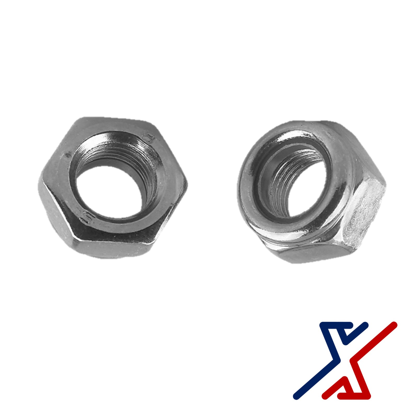 M16 × 2 mm Performance Zinc-Plated Steel Nylon-Insert Locknuts by X1Tools