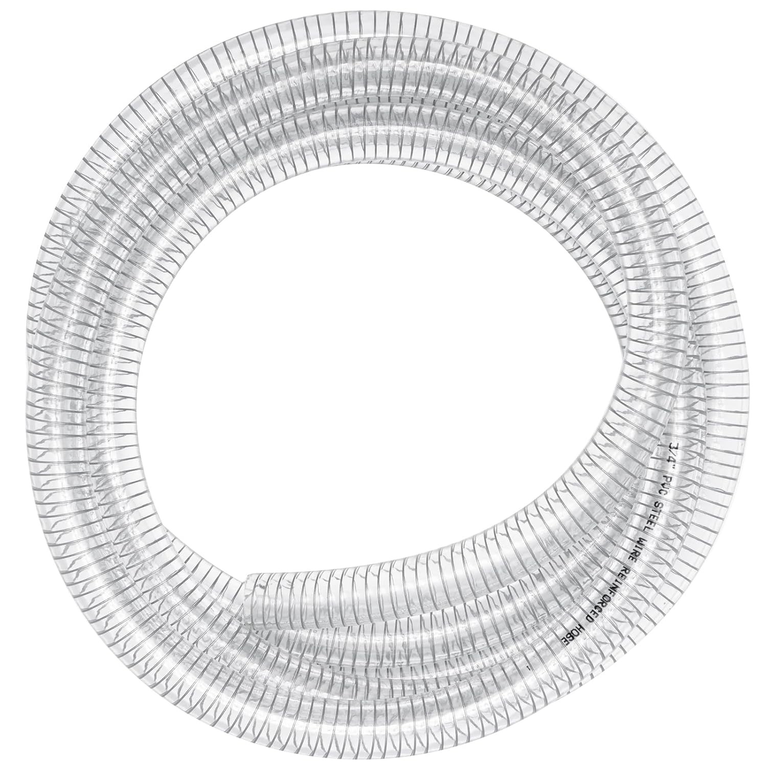 Heavy Duty Clear PVC Suction Hose 1/2 inch ID 10ft Vinyl Tubing Reinforced