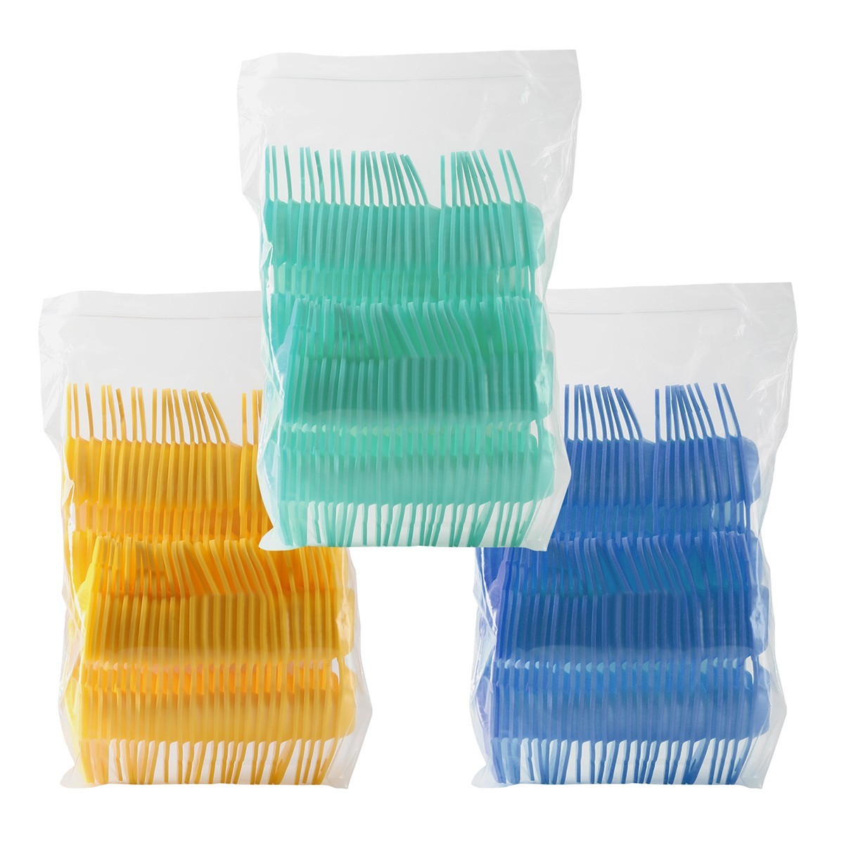 50pair/Pack Dental Disposable Fluoride Foam Trays Dual Arch Trays Gel/Foam S M L