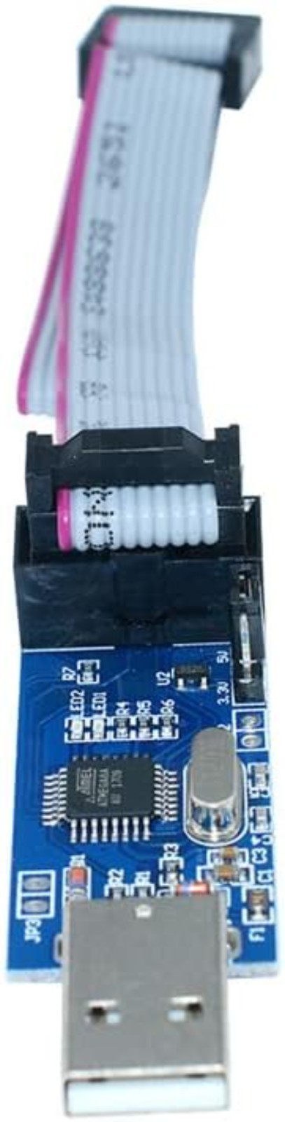 51 AVR ATMEGA8 Programmer USBasp USB ISP 10 Pin USB Programmer 3.3V/5V with C…