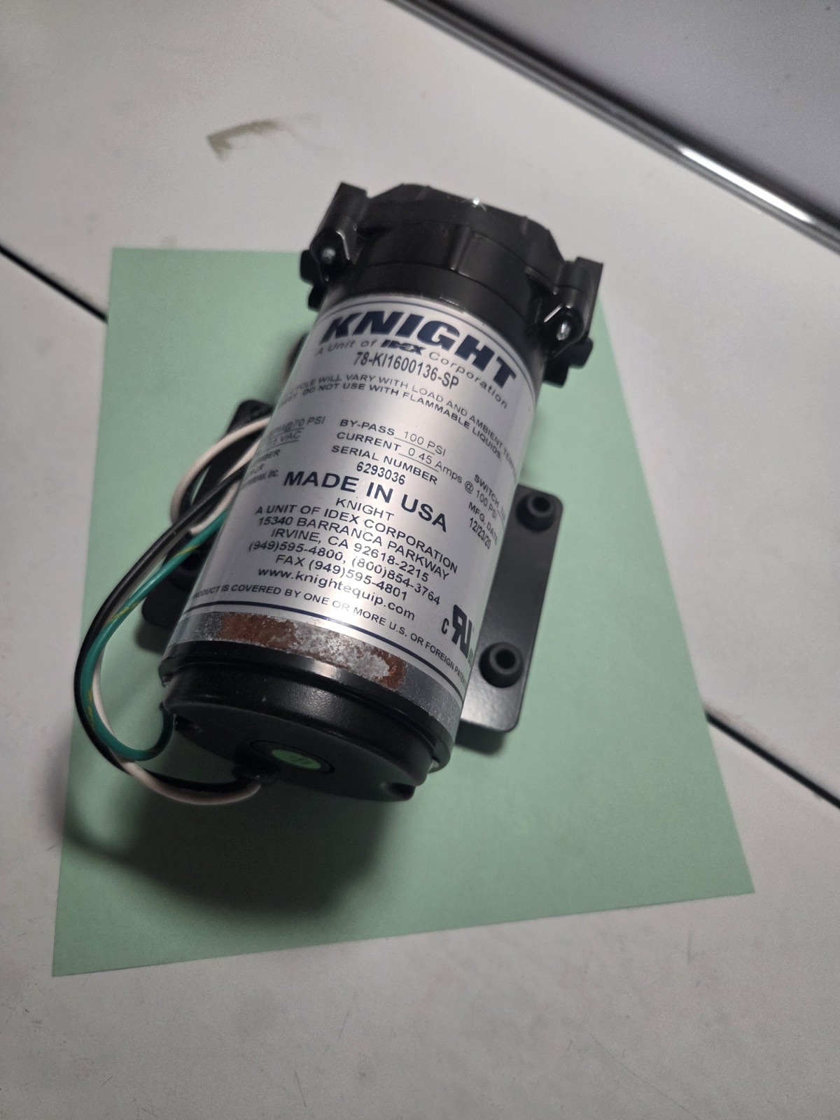 Aquatec 0.4 GPM KNIGHT Electronic Diaphragm Pump 100 PSI 115VAC DDP 7800