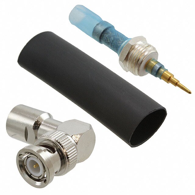 2 TE Connectivity BNC Right Angle Connectors for RG400 RG142 RG58 0-4 GHz 50Ω