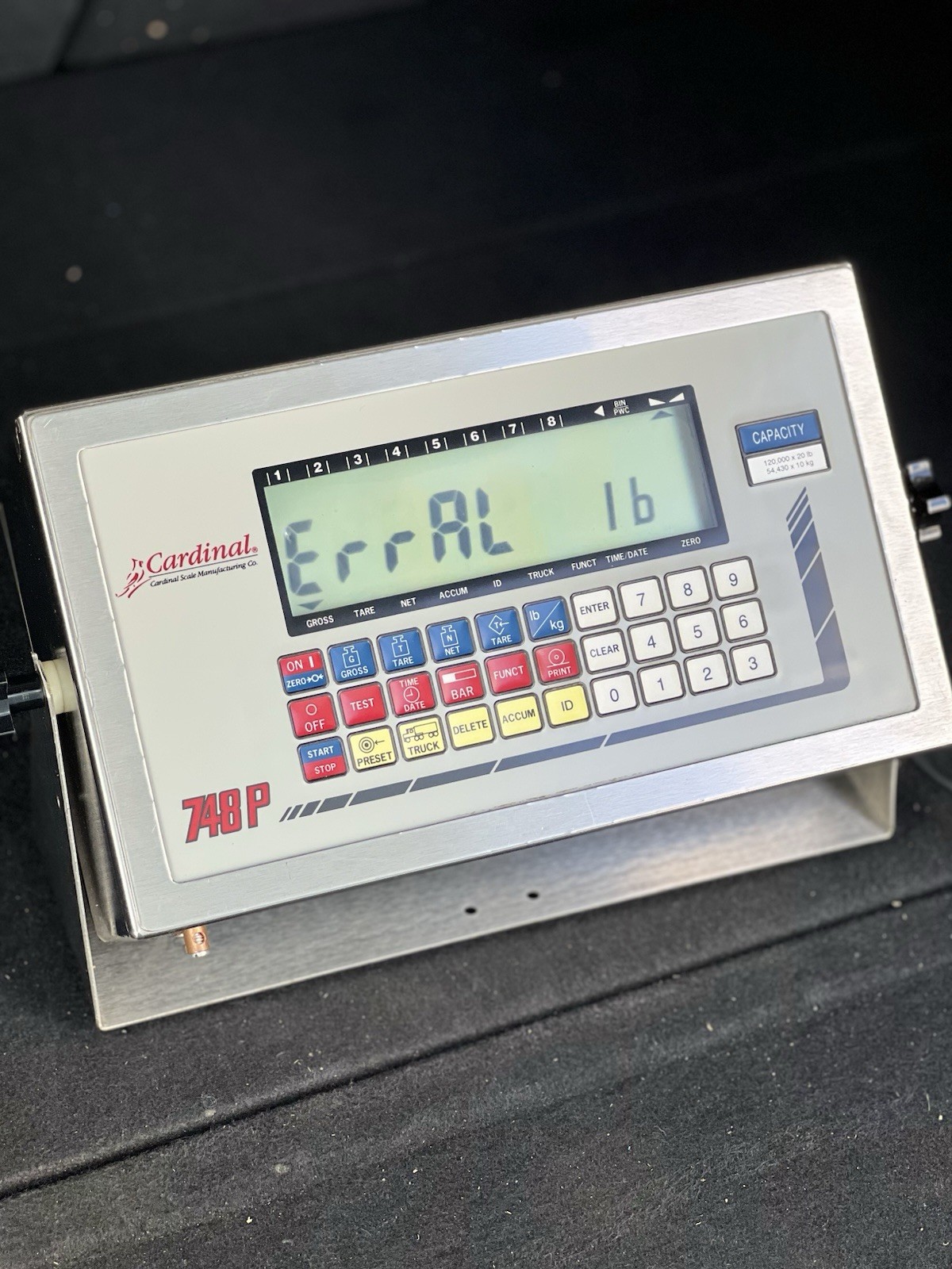 CARDINAL 748P Digital Weighing Indicator Truck Scale 120000 Lbs Industrial