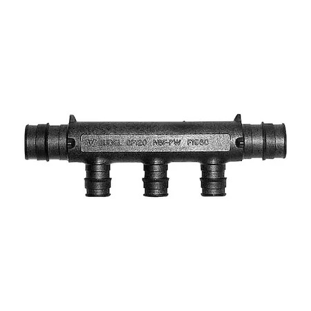 Uponor Q2231057 Ep Multi-Port Tee, 3/4 In Out, 6.2 In L