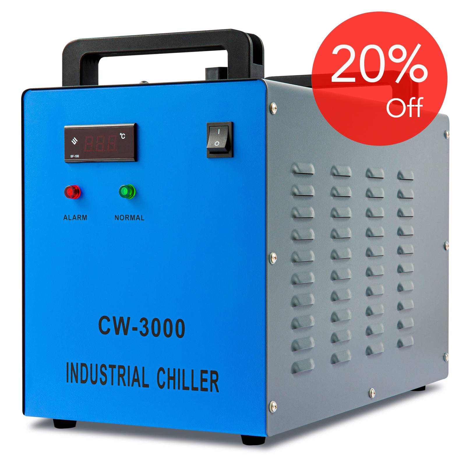 OMTech Industrial Water Chiller for K40 40W 50W CO2 Laser Engraver Cutter