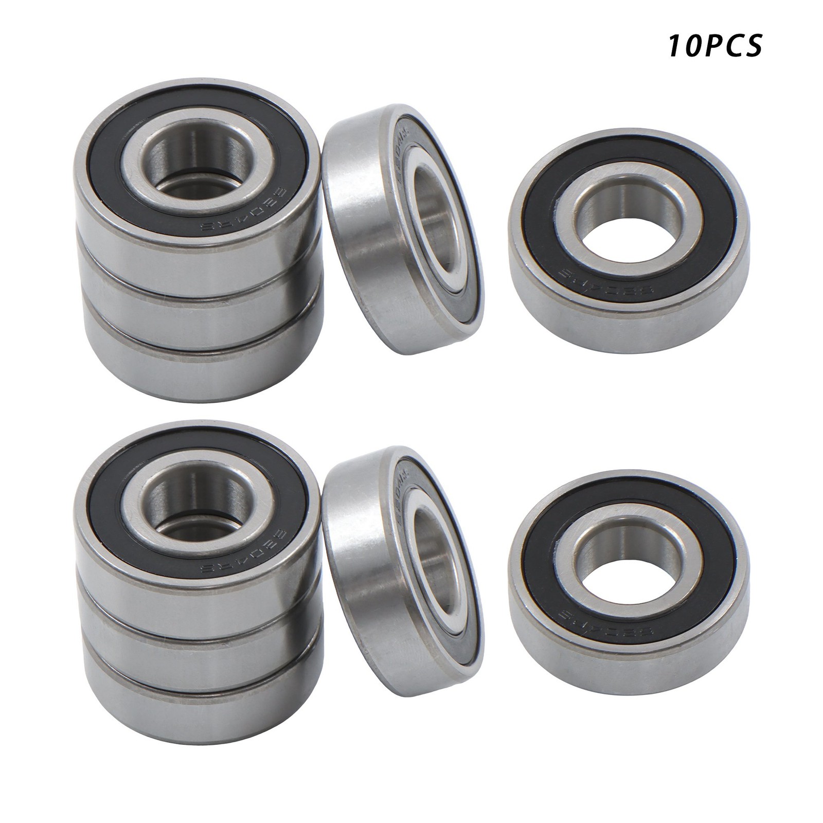 Ball bearing 6204-2RS C3 EMQ 20x47x14mm with double rubber seals, pack of 10