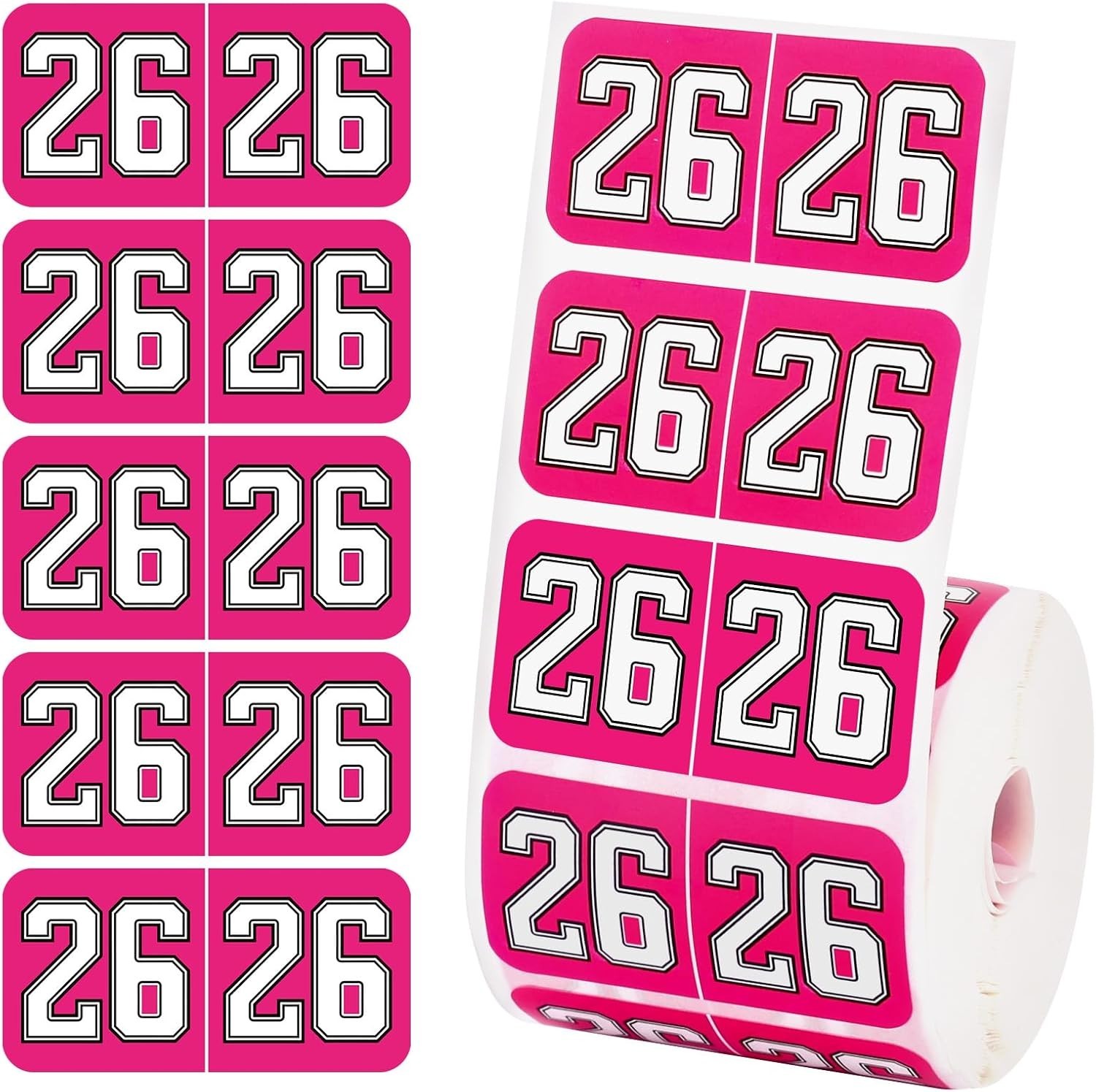 500Pcs 2026 Year Stickers, 3/4X1-1/2Inch File Folder Labels 26 Year