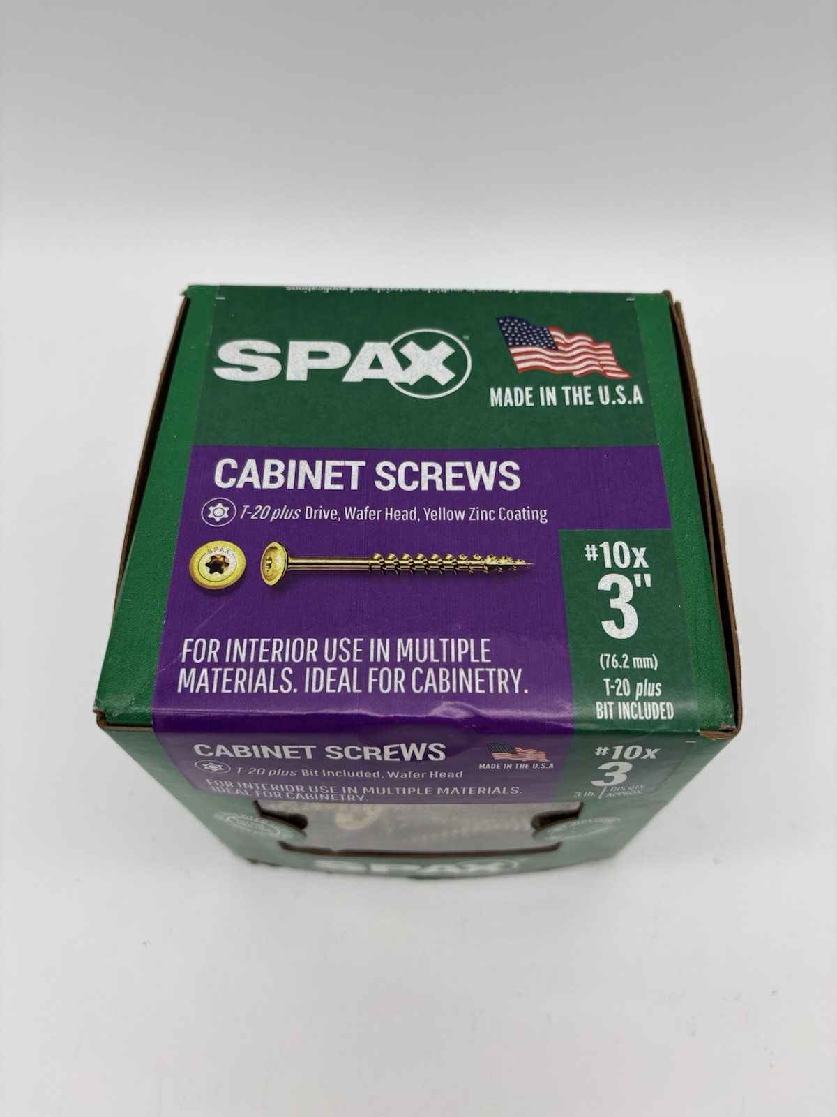 (3 lbs.) SPAX Interior #10 x 3″ Wafer Head Multi Material Screws T-20 Plus SALE