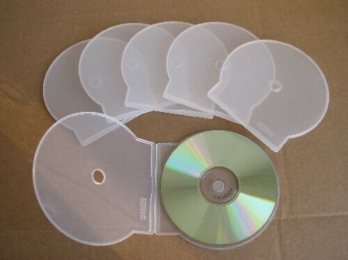 50 PCS NEW CLEAR CLAM SHELL CD CASES, PAKRITE TRADEMARK CSHELL