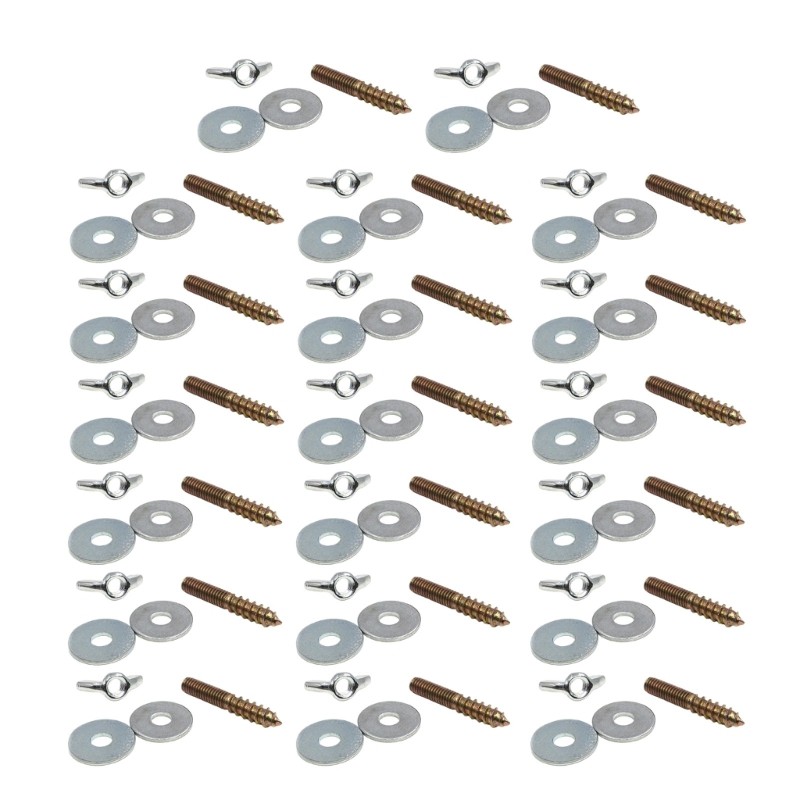 20Sets Bird Perch Toy Screw Bolts Washer Set Parrots Standing Rack Cage