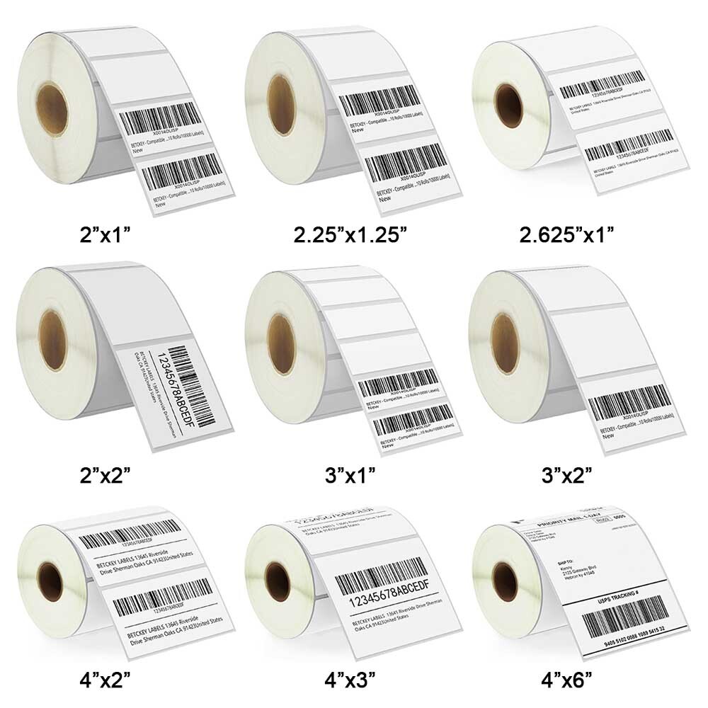 Thermal Shipping UPC QR Barcode Labels Multipurpose For Zebra Rollo 2×1 4×3 4×2